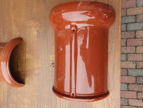 12 nieuwe nokpannen Koramic rood verglaasd, Doe-het-zelf en Verbouw, Dakpannen en Dakbedekking, Nieuw, Dakpannen, Steen of Klei