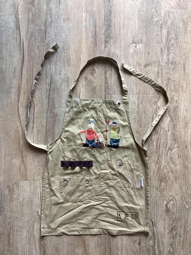 Buurman & buurman kinderschort, Huis en Inrichting, Keuken | Textiel, Zo goed als nieuw, Schort, Bruin, Ophalen of Verzenden