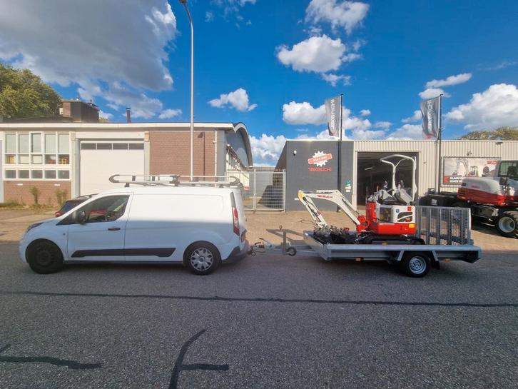 Mini kraan 1 ton te huur – snelwissel & transport, Diensten en Vakmensen, Verhuur | Gereedschap en Machines