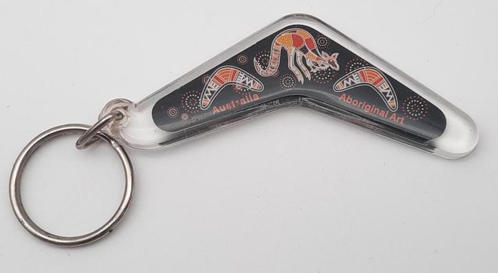 Boemerang sleutelhanger Australie kunststof, Verzamelen, Sleutelhangers, Zo goed als nieuw, Stad of Land, Ophalen of Verzenden