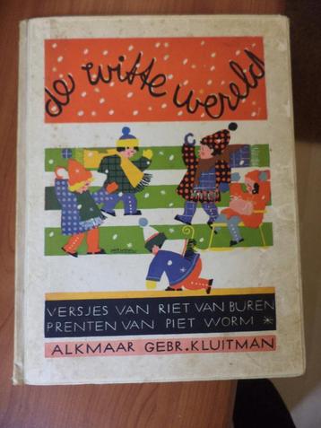 De Witte Wereld, versjes Riet van Buren, prenten Piet Worm beschikbaar voor biedingen
