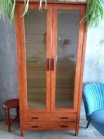 Vitrine kast, Ophalen, 50 tot 100 cm, Zo goed als nieuw, 150 tot 200 cm