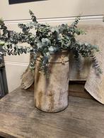 Compleet houten kruik nepalse pot, Ophalen, Zo goed als nieuw