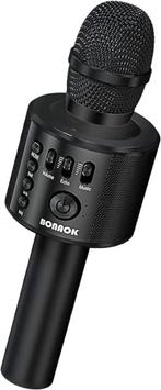 BONAOK q37 Karaoke Microfoon Draadloze Microfoon 3-in-1, Nieuw, Ophalen of Verzenden, Zangmicrofoon