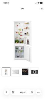 A klasse inbouw AEG SD18CF2 koel vries combinatie, 200 liter of meer, Met aparte vriezer, Zo goed als nieuw, 160 cm of meer