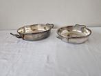 2 vintage verzilverde schaaltjes.Brabantia plate 90, Overige materialen, Gebruikt, Ophalen of Verzenden, Schaal of Schalen