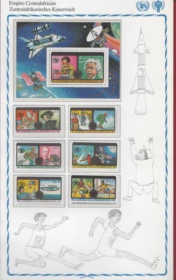 Intern.jr. v.h. Kind 1979 - Centraal Afrika - Kaart - p.fr. beschikbaar voor biedingen