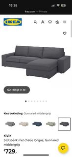 Ikea Kivik 3-zitsbank met chaise longue, Huis en Inrichting, Banken | Sofa's en Chaises Longues, 250 tot 300 cm, Gebruikt, Driepersoons
