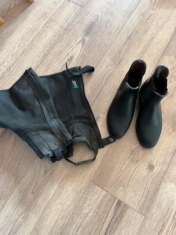 Jodhpurs maat 34 met chaps 8 jr long beschikbaar voor biedingen