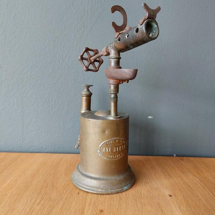 Brander antiek koper Chicago, Antiek en Kunst, Antiek | Gereedschap en Instrumenten, Ophalen