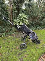 Golfset, Golfkarretje, tas en 4 clubs, Ophalen of Verzenden, Gebruikt
