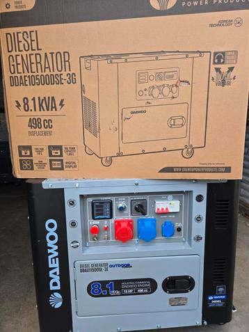 Daewoo diesel generator aggregaat 2024 model NIEUW! 8.1kva beschikbaar voor biedingen