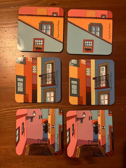nieuw 6 onderzetters Portugal Lissabon Toranja portugees, Huis en Inrichting, Woonaccessoires | Onderzetters, Nieuw, Glas of Kopje