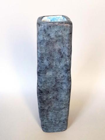 Walther Becht ? Keramiek retro vintage blauwe vaas, info  beschikbaar voor biedingen