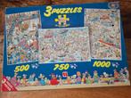Jan van Haasteren Combidoos 500/750/1000 stukjes, Hobby en Vrije tijd, Denksport en Puzzels, Ophalen of Verzenden, 500 t/m 1500 stukjes