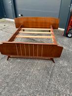 Vintage teak bed 2-persoons jaren 60 retro gebruikt Bieden, Ophalen of Verzenden, Huis en Inrichting