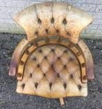 1213 Chesterfield bureaustoel., Huis en Inrichting, Ophalen of Verzenden, Gebruikt, Bruin, Bureaustoel