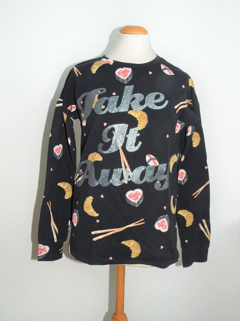 aparte langere Name It trui maat 134 -140 sushi croissant, Kinderen en Baby's, Kinderkleding | Maat 134, Meisje, Trui of Vest