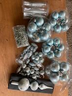 Kerstballen complete kerstballenset licht blauw, Diversen, Kerst, Zo goed als nieuw, Ophalen