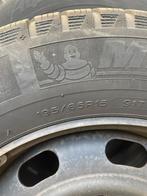 4x Michelin winterbanden op stalen velg (195/65R15), Ophalen, Gebruikt