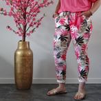 Stretch Broek Jungleprint Fuchsia, Verzenden, Nieuw, Overige kleuren, W30 - W32 (confectie 38/40)