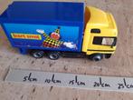 Bart Smit Vrachtwagen Blauw/ geel Laadklep 24 cm lang, Ophalen of Verzenden, Gebruikt