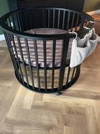 Europe baby ronde box op wielen mat zwart ZGAN, Ophalen, Zo goed als nieuw, Rond