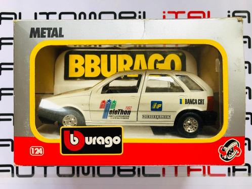 Fiat Tipo bianco Telethon 1992 BBurago schaal 1:24, Hobby en Vrije tijd, Modelauto's | 1:24, Nieuw, Auto, Bburago, Ophalen of Verzenden