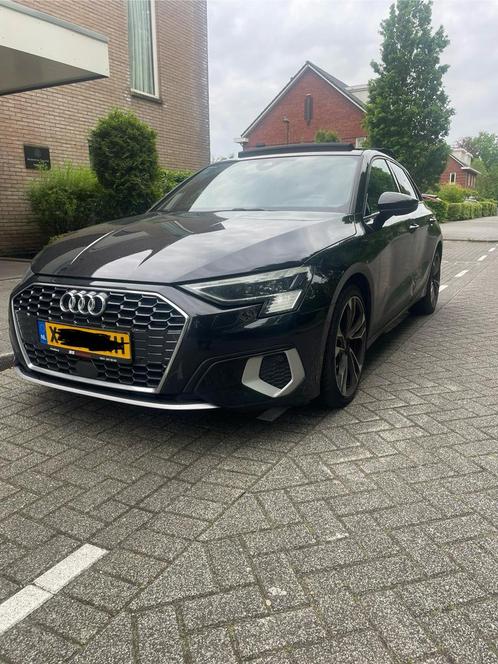 Audi A3 35 TDI 150pk 2021 Zwart FULL OPTIE ., Auto's, Audi, Particulier, A3, Diesel, Hatchback, Handgeschakeld, Geïmporteerd, Zwart