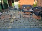 Gietijzeren Tuinstoelen - 7 stuks, Huis en Inrichting, Stoelen, Ophalen, Tuin, Gebruikt, Zwart