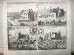 Zeeland, Walcheren, Vier kastelen, 1696, Antiek en Kunst, Verzenden