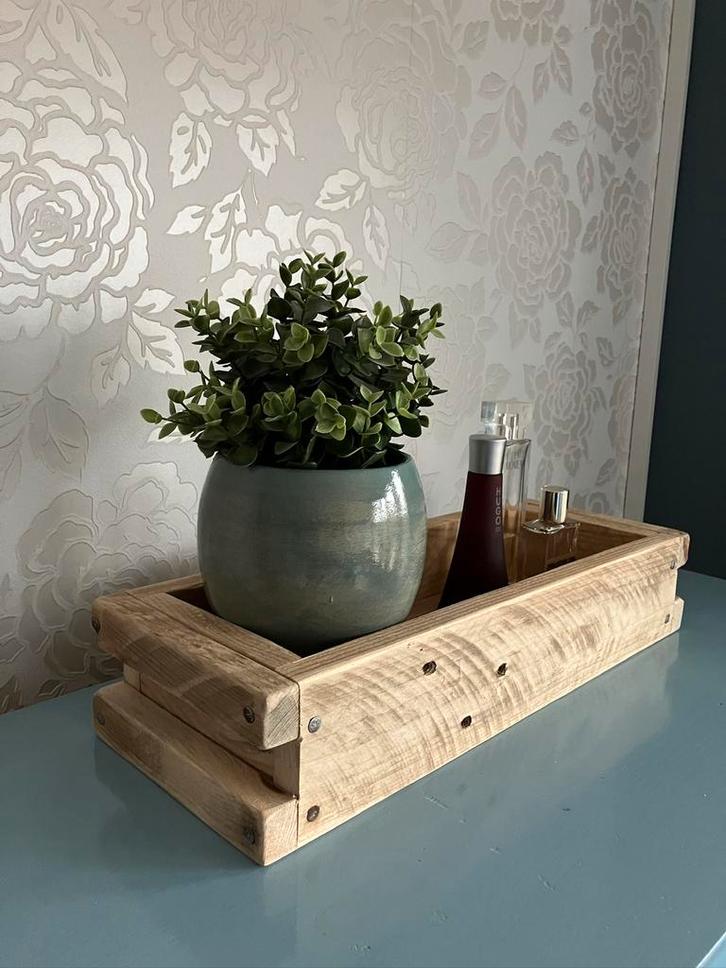 Stevig Handgemaakt Houten Kistje NIEUW, Huis en Inrichting, Woonaccessoires | Overige, Nieuw, Ophalen of Verzenden