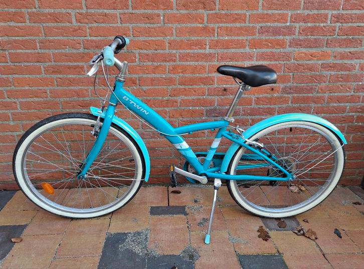BTWIN blue original 500 6speed 24inch rider height:+/-135-15, Fietsen en Brommers, Fietsen | Meisjes, Ophalen of Verzenden