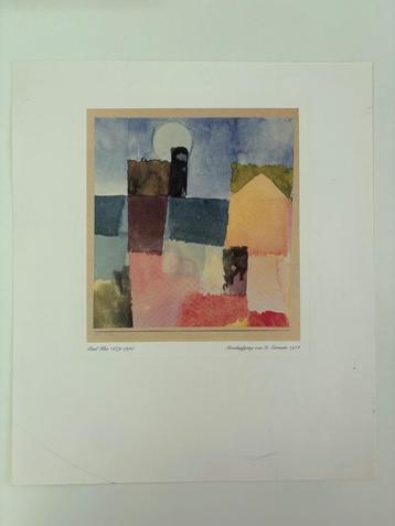 ZEEFDRUK PAUL KLEE " MAANOPKOMST" 1914 beschikbaar voor biedingen