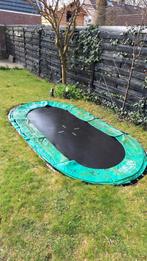 Trampoline 3.6 x 2 ovaal gratis, Ophalen, Gebruikt