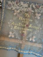 Oude merklap 25 jarig huwelijk, Antiek en Kunst, Ophalen of Verzenden