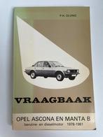Vraagbaak Opel Ascona & Manta 1978 - 1981 benzine & diesel, Auto diversen, Ophalen of Verzenden