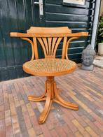 Houten bureaustoel met webbing zitting, Huis en Inrichting, Ophalen
