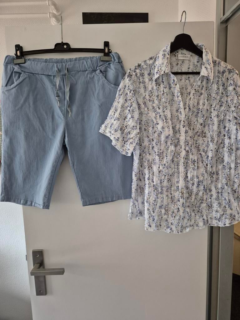 Strech broek maat xxl met blose, Zwart, Maat 46/48 (XL) of groter, Ophalen of Verzenden, Zo goed als nieuw