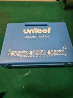 blokken puzzel in koffer unicef, Ophalen of Verzenden