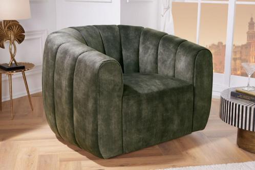 Draaibare Fauteuil Groen Gratis bezorging NIEUW VOORRAAD, Huis en Inrichting, Fauteuils, Nieuw, Stof, 75 tot 100 cm, 75 tot 100 cm