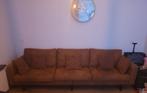 ZSM OPHALEN Bruine 3-zits bank 280X88X68, Huis en Inrichting, Banken | Bankstellen, Ophalen, Driepersoons, 75 tot 100 cm, Zo goed als nieuw