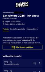 Bankzitters Ziggo Dome 24-01-2026, Tickets en Kaartjes, Twee personen