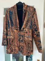 Vintage Fluweel Jasje Expresso - Maat 38, Maat 38/40 (M), Overige kleuren, Expresso, Ophalen of Verzenden
