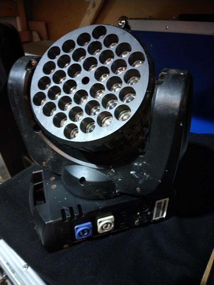 Div: 5x Led-beam-wash 12x12Watt rgbw, controller, smoker/led, Muziek en Instrumenten, Licht en Laser, Gebruikt, Licht, Geluidgestuurd