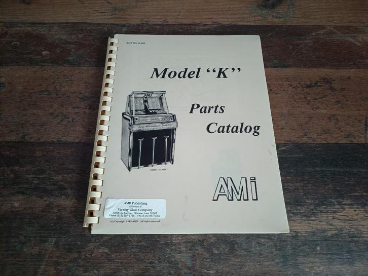Parts Manual AMi K200 (1960) jukebox, Verzamelen, Automaten | Jukeboxen, Gebruikt, Overige merken, 1970 tot heden, Verzenden
