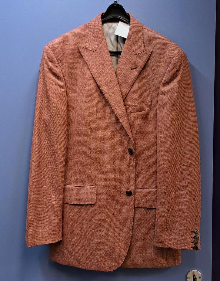 McGregor colbert licht rood Tailored Fit mt 2 nr 47230, Kleding | Heren, Kostuums en Colberts, Zo goed als nieuw, Maat 52/54 (L)