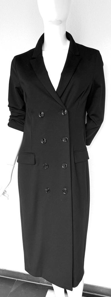 PIÙ & PIÙ BLAZER JURK, ZWART, 42( NEW €289) NIEUW💖💖💖, Kleding | Dames, Jurken, Nieuw, Maat 42/44 (L), Zwart, Onder de knie