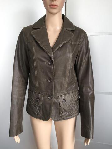 C480 Miss Etam echt leren jasje Maat S=36/38 blazer jas leer beschikbaar voor biedingen