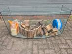 Hamster kooi , knaagdierenkooi  glas,  terrarium, Kooi, Minder dan 75 cm, Zo goed als nieuw, Hamster